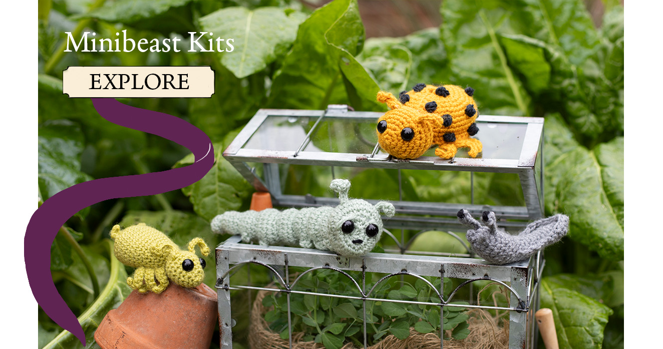 Minibeasts TOFT garden crochet patterns